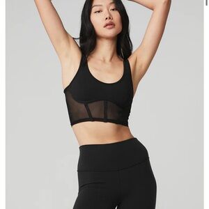 Airbrush Mesh Corset Tank